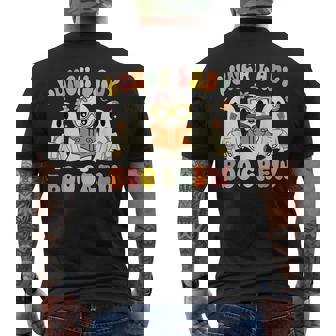 Fun Lunch Lady Boo Crew Cafeteria Halloween Matching Costume Men's Back Print T-Shirt - Monsterry