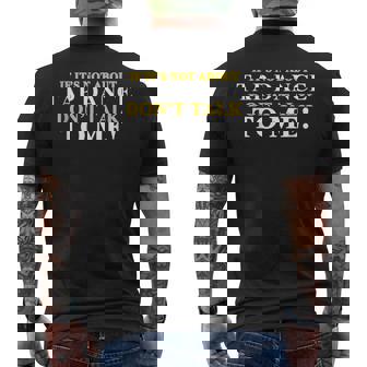 Fun Tap Dance Shirt If It's Not About Tap Dance Men's Back Print T-Shirt - Monsterry