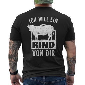 Agriculture Saying I Will A Rindon Dir Fun T-Shirt mit Rückendruck - Geschenkecke