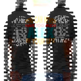 Alex Personalized First Name Joke Item Camiseta Hombre Estampado Espalda - Regaloses