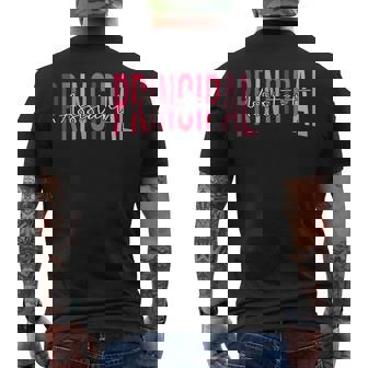 Assistant Principal School Worker Assistant Men's T-shirt Back Print - Monsterry