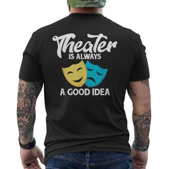 Theatre Lovers Theatre Quote S T-Shirt mit Rückendruck - Geschenkecke