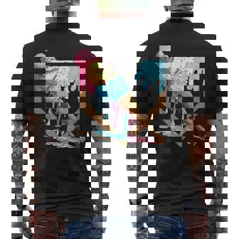 Baseball Ice Cream Dripping Baseball Home Plate Drip Men's T-shirt Back Print | Mazezy