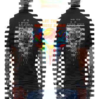 Basketball Let The Madness Begin Basketball Party Men's T-shirt Back Print - Seseable