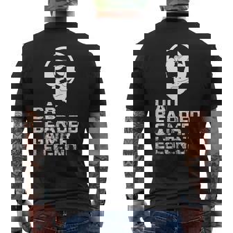 Bearded Video Gamer Gaming Beard Dad Father's Day Men's T-shirt Back Print - Thegiftio