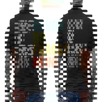 Bevor Du Fragst Nein T-Shirt mit Rückendruck - Geschenkecke