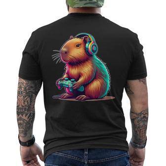 Capybara Gamerideo Games Lovers Capybara T-Shirt mit Rückendruck - Geschenkecke