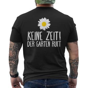 Der Garten Call Garden Gardening Humour T-Shirt mit Rückendruck - Geschenkecke