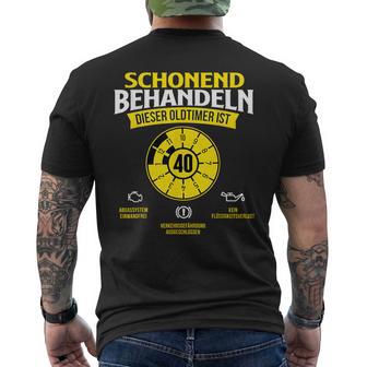 Dieser Oldtimer Ist 40 Jahre Birthday T-Shirt mit Rückendruck - Geschenkecke