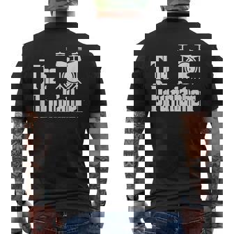 Fathers Day The Drum-Father Drummer Musician Dad Men's T-shirt Back Print - Monsterry