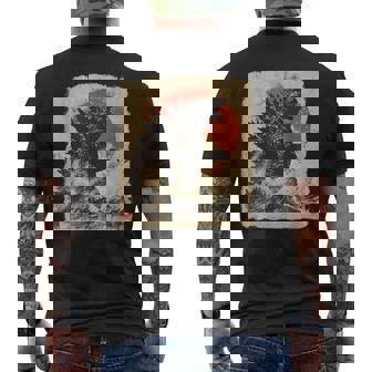 Giant Kaiju Japanese Monster Lover Birthday Men's T-shirt Back Print - Thegiftio