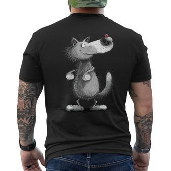 Grey Wolf I Wolves Wild Animal Nature Wolves T-Shirt mit Rückendruck - Geschenkecke