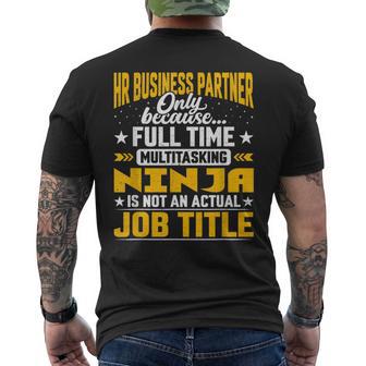 Hr Business Partner Job Title Camiseta Hombre Estampado Espalda - Regaloses