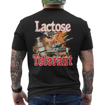 Lactose Tolerance Or Lactose Intolerance Meme T-Shirt mit Rückendruck - Geschenkecke