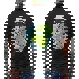 Lying Penguin Protection Earth Day Men's T-shirt Back Print | Mazezy
