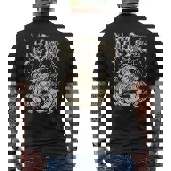 FUNNY MOO-DENG THE FAMOUS BABY PIGMY HIPPO MOODENG VINTAGE Men's Back Print T-Shirt - Monsterry