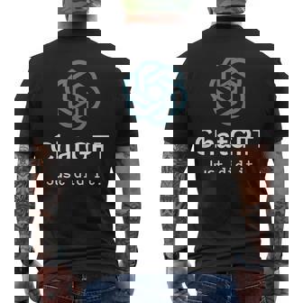 Nerd Chatgpt Acaba De Diseñarlo Camiseta Hombre Estampado Espalda - Regaloses