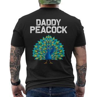 Peacock For Dad Peafowl Lover Bird Feather Men's T-shirt Back Print - Thegiftio UK