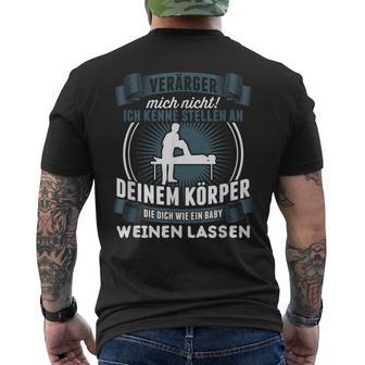 Physiotherapist Physio Physiotherapy T-Shirt mit Rückendruck - Geschenkecke