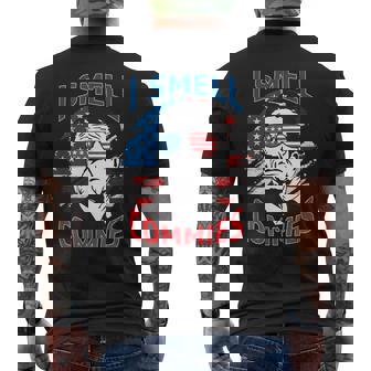 Reagan I Smell Commies Humor Político Bandera De Estados Unidos Camiseta Hombre Estampado Espalda - Regaloses