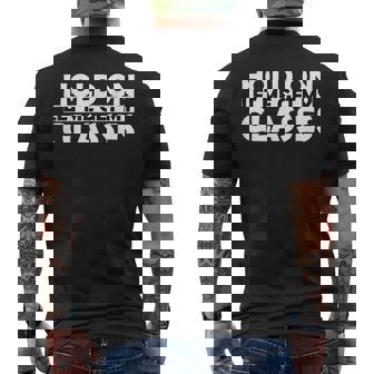 Retro Glasses Hold On Let Me Get My Glasses Men's T-shirt Back Print - Thegiftio UK