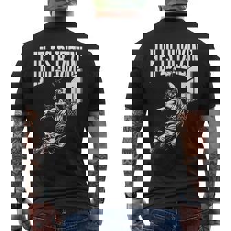 He Is Rizzin Basketball Men's T-shirt Back Print - Seseable