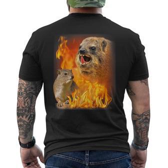 Rock Hyrax Fire Style T-Shirt mit Rückendruck - Geschenkecke