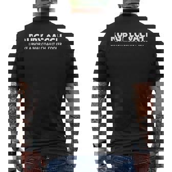 Rugby Trainer Definition Rugby Coach Men's T-shirt Back Print - Thegiftio UK