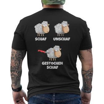 Saying Photographers Sheep Unschaf Struck Sheep T-Shirt mit Rückendruck - Geschenkecke