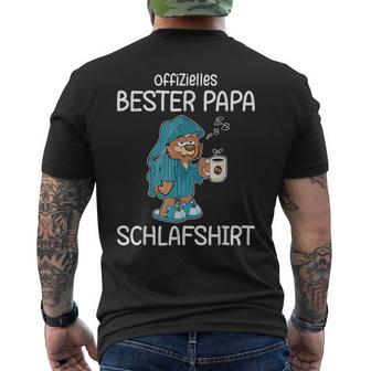 Sleep Papa Official Best Dad Sleep T-Shirt mit Rückendruck - Geschenkecke