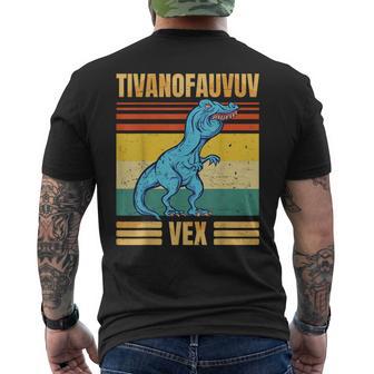 T-Rex Tyrannosaurus Tivanofauvuvex Meme T-Shirt mit Rückendruck - Geschenkecke