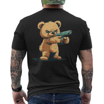 Teddy Bear With Gun For Gun Lovers T-Shirt mit Rückendruck - Geschenkecke