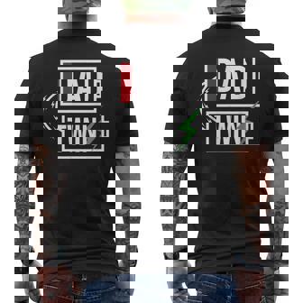 Tired Low Battery Dad Of Twins Full Charge Men's T-shirt Back Print - Thegiftio UK