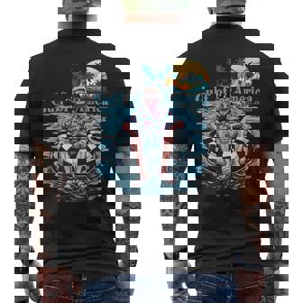 Trump Gulf Of Us America Est 2025 Beach Retro Sunset Men's T-shirt Back Print | Seseable CA