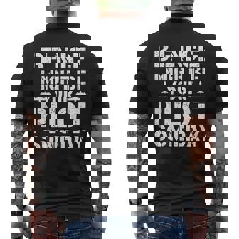 Futur Pilote Drôle Sois Gentil Je Pourrais Être Ton Pilote Un Jour T-shirt imprimé au dos - Cadeauxyz