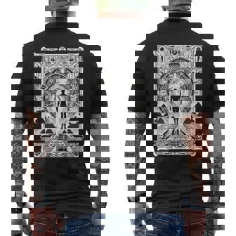 Futuristic Sci-Fi With Ancient Elements Men's T-shirt Back Print | Mazezy