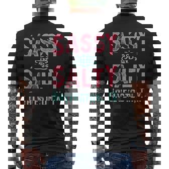 Galveston Texas Sassy And Salty Men's Back Print T-Shirt - Monsterry
