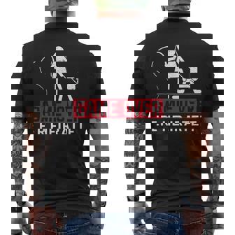 Game Over Her Married I Will Marriage Man Jga Wedding T-Shirt mit Rückendruck - Geschenkecke