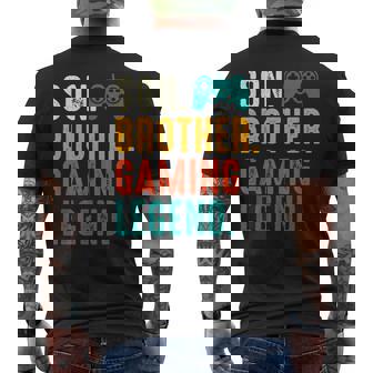 Gamer Nager 8 Oder 12 Jahre Sohn Bruder Gaming Legend T-Shirt mit Rückendruck - Seseable