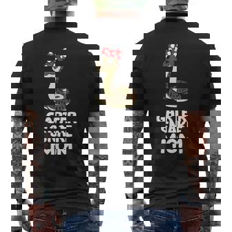 Garter Snake Mom Men's Back Print T-Shirt - Monsterry