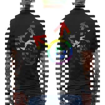 Gay Pride Furry Lover And Gay Pride Men's Back Print T-Shirt - Monsterry