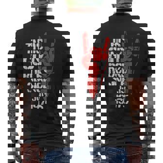 Geburtstag Jubiläum Geschenke By Elevenz Adulto Negro Manga Corta Pequeño Regular 50º Cumpleaños Nacido Julio Rockt Desde 1975 Música Rock N Roll Y Heavy Metal Camiseta Hombre Estampado Espalda - Regaloses