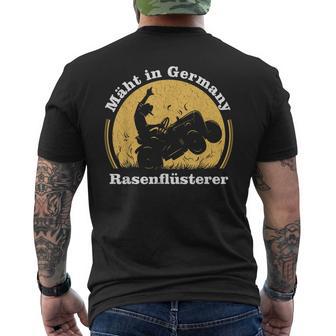 With German Lawnmower Lawn Mowing T-Shirt mit Rückendruck - Geschenkecke