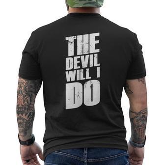 With German Slogans I The Devil Will I Do T-Shirt mit Rückendruck - Geschenkecke