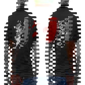 Gimnasio Entrenamiento Gato Divertidos Puñetazos Boxer Cat Camiseta Hombre Estampado Espalda - Regaloses