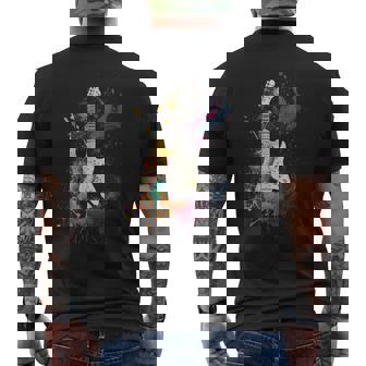 Gitarre Farben Bunte Musiker Gitarre Geschenk Für Gitarriste T-Shirt mit Rückendruck - Geschenkecke