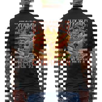 Glizzy Gobbler Wiener Hot Dog Meme Bootleg Graphic Men's T-shirt Back Print - Seseable