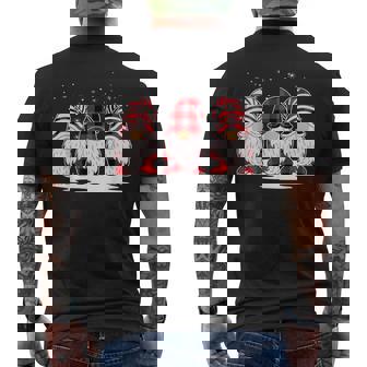 Gnomes De Noël À Carreaux Amusants Pour Famille T-shirt imprimé au dos - Cadeauxyz