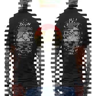 Go Hiking Worst Case Scenario A Bear Kills You Mountain Love Men's Back Print T-Shirt - Monsterry