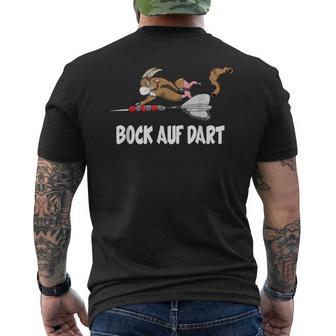 Goat Bock On Dart Game Dart Player T-Shirt mit Rückendruck - Geschenkecke